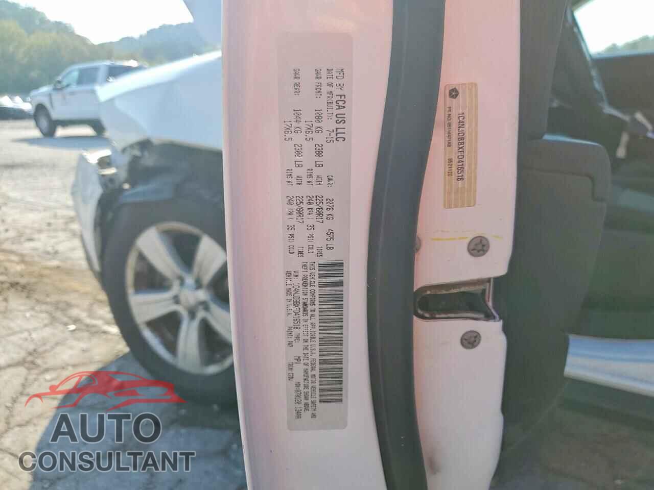 JEEP COMPASS 2015 - 1C4NJDBBXFD416518