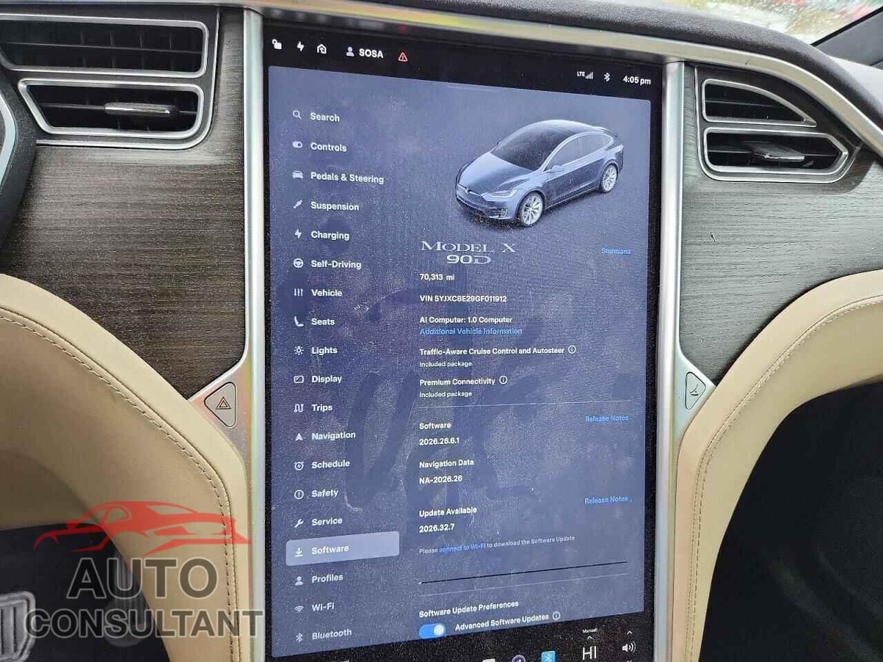 TESLA MODEL X 2016 - 5YJXCBE29GF011912