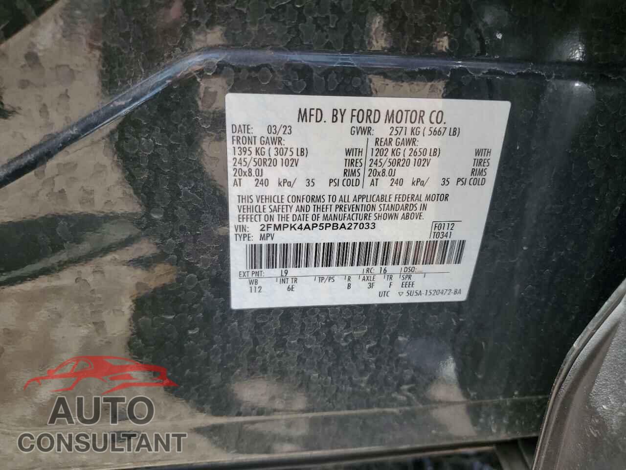 FORD EDGE 2023 - 2FMPK4AP5PBA27033