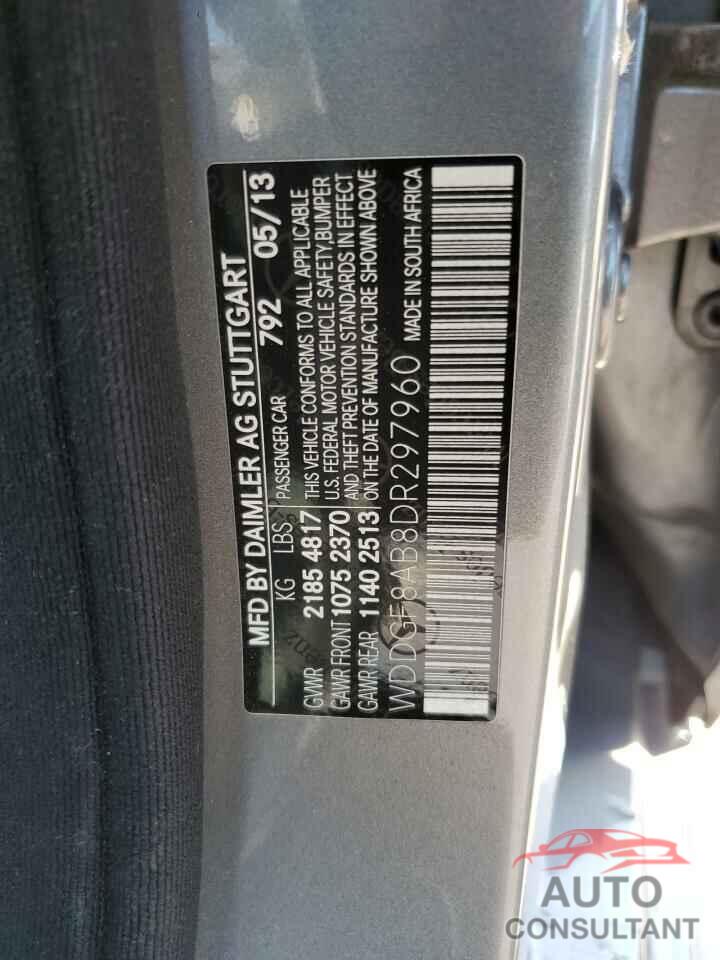 MERCEDES-BENZ C-CLASS 2013 - WDDGF8AB8DR297960