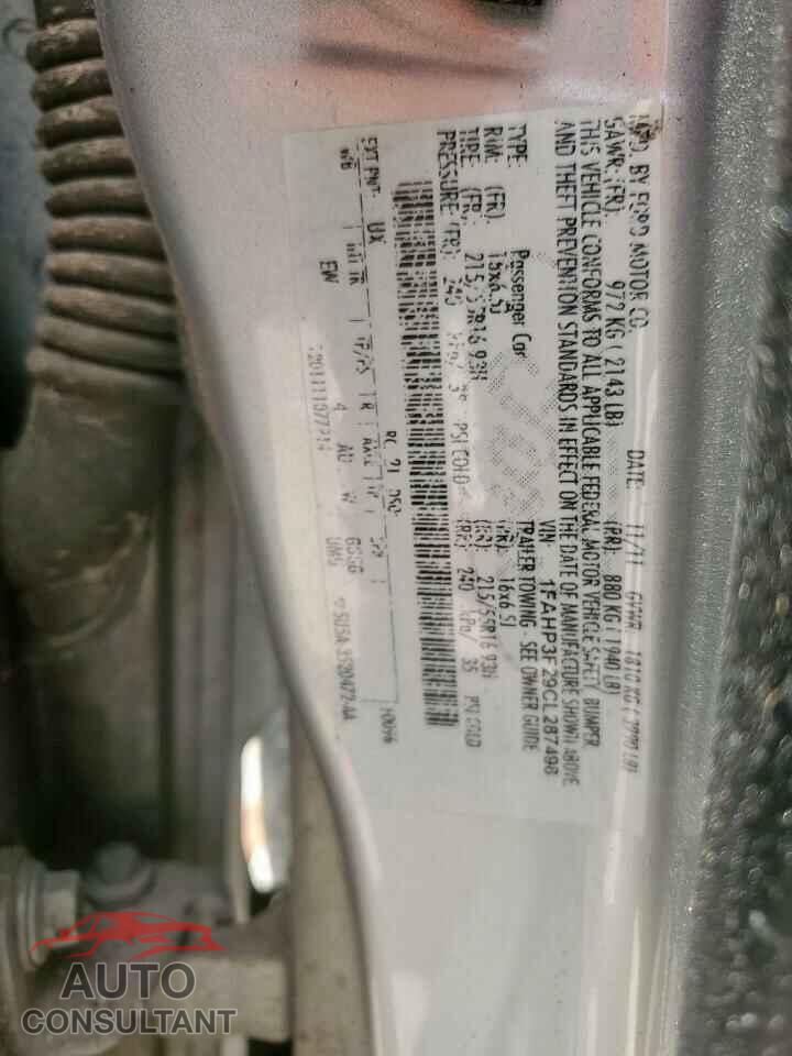 FORD FOCUS 2012 - 1FAHP3F29CL287498