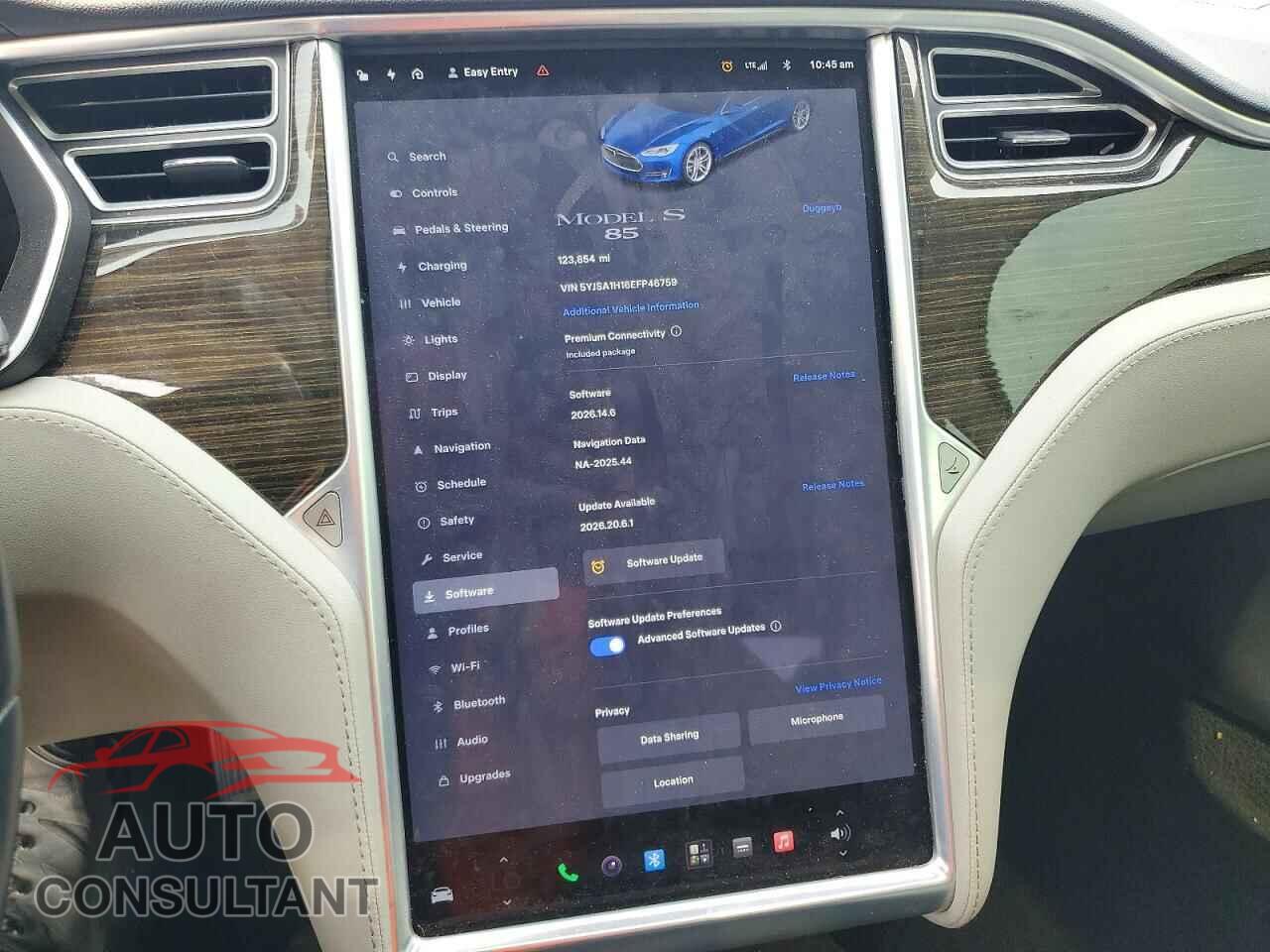 TESLA MODEL S 2014 - 5YJSA1H16EFP46759