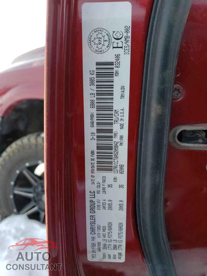 DODGE All Models 2011 - 1D7RV1CT6AS209842