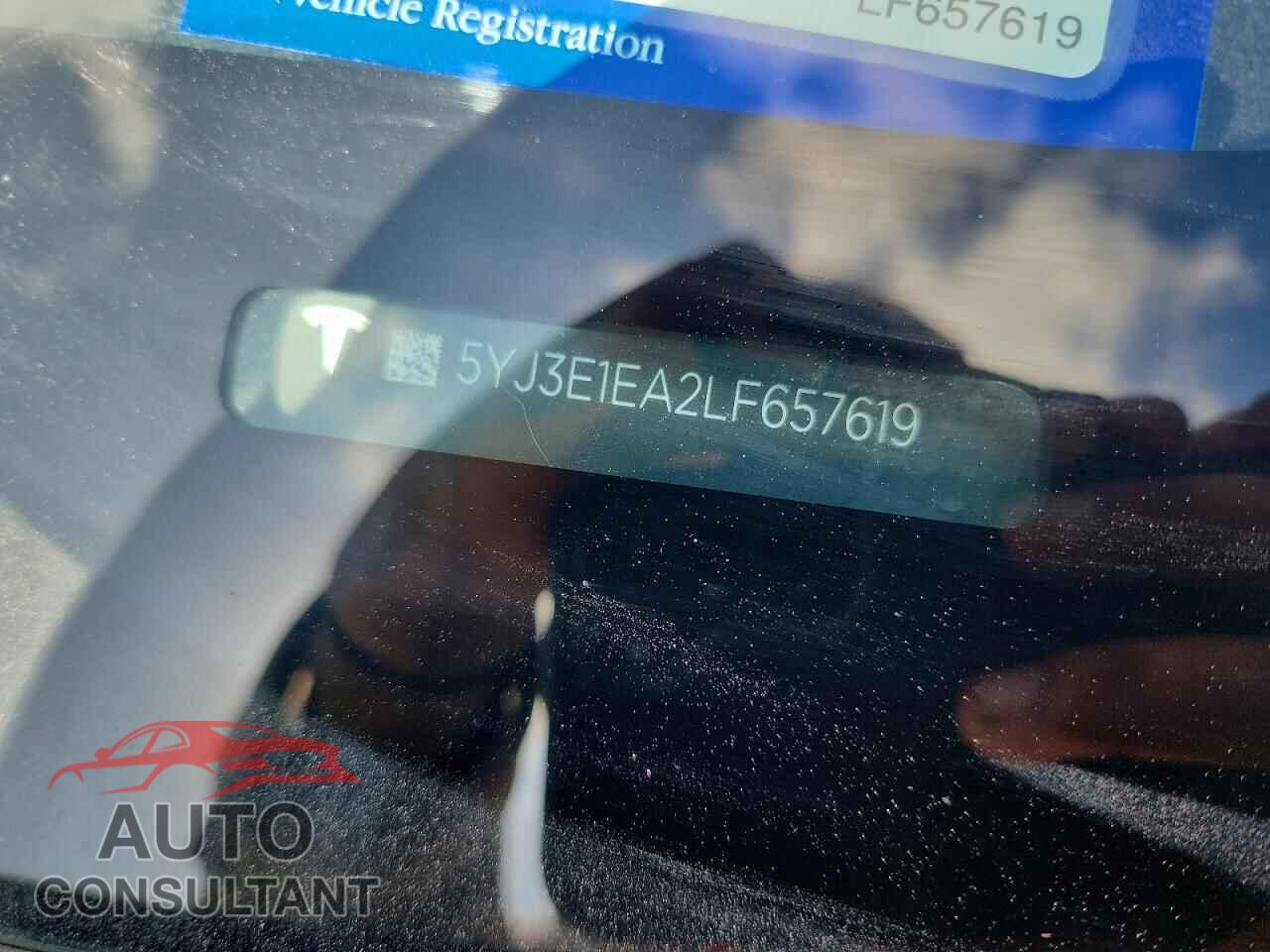 TESLA MODEL 3 2020 - 5YJ3E1EA2LF657619