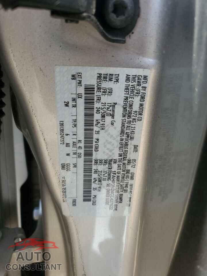 FORD FOCUS 2012 - 1FAHP3N24CL427622