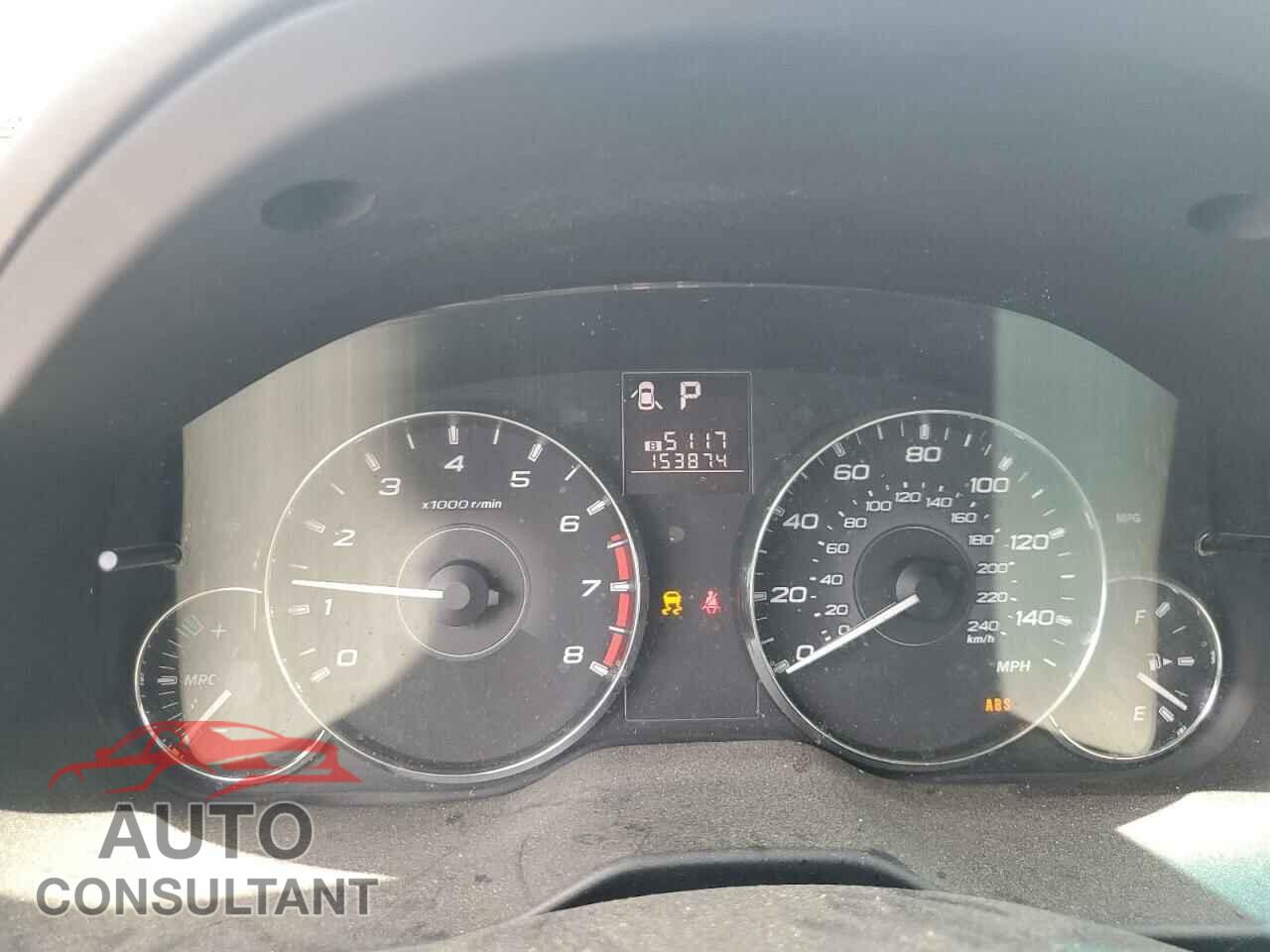 SUBARU OUTBACK 2012 - 4S4BRBGC6C3249444