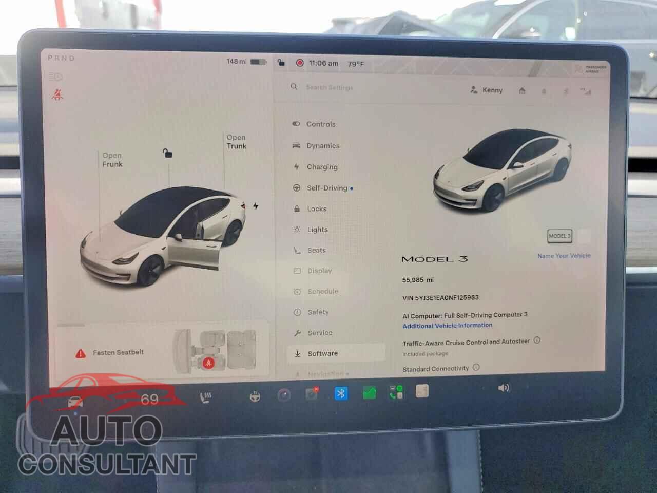 TESLA MODEL 3 2022 - 5YJ3E1EA0NF125983