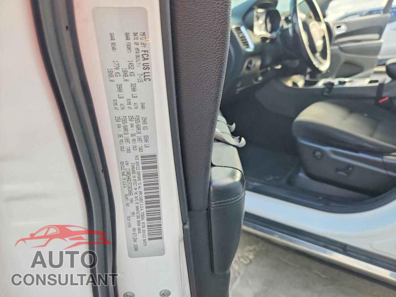 DODGE DURANGO 2015 - 1C4RDHAG1FC923066