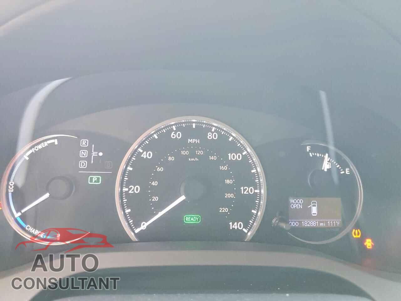 LEXUS CT 200 2012 - JTHKD5BH3C2109685