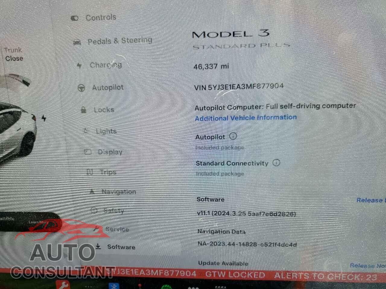 TESLA MODEL 3 2021 - 5YJ3E1EA3MF877904