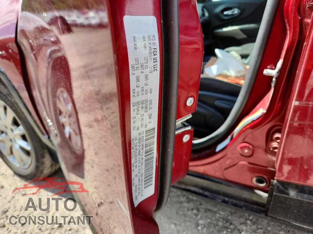 JEEP CHEROKEE 2018 - 1C4PJMCX2JD610133
