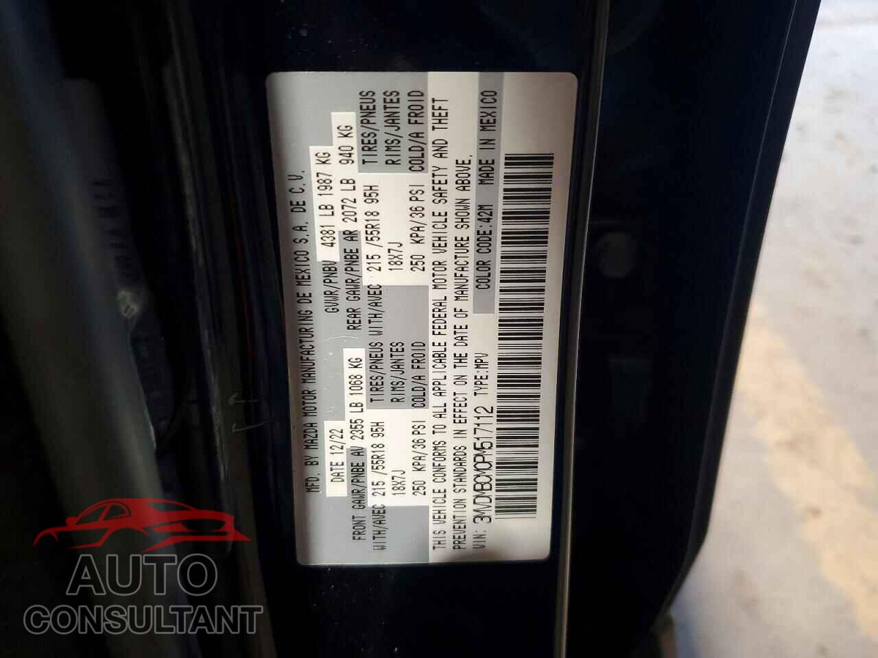 MAZDA CX30 2023 - 3MVDMBCM0PM517112