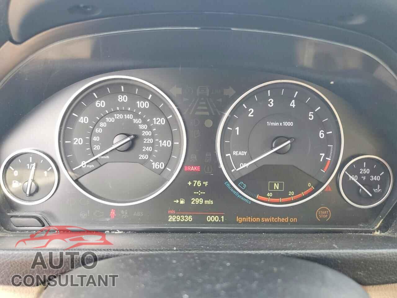 BMW 3 SERIES 2013 - WBA3B5C57DF597997