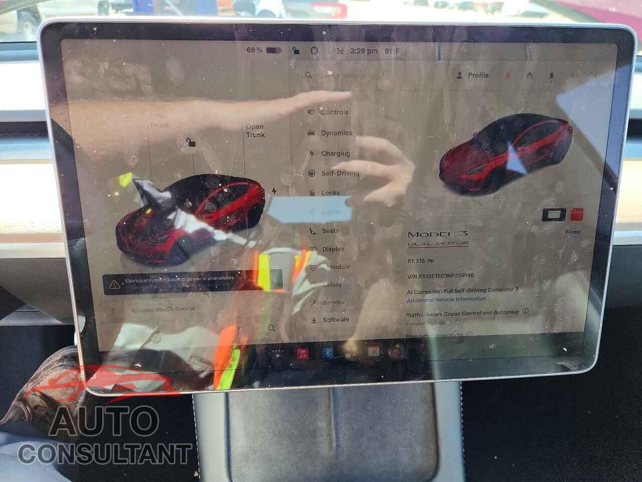 TESLA MODEL 3 2022 - 5YJ3E1EC1NF359146