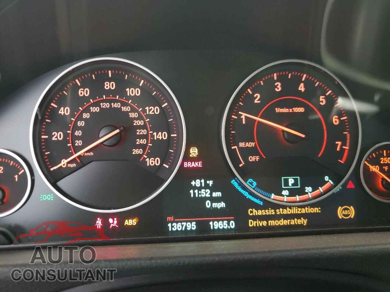 BMW 3 SERIES 2014 - WBA3B9C52EP458623