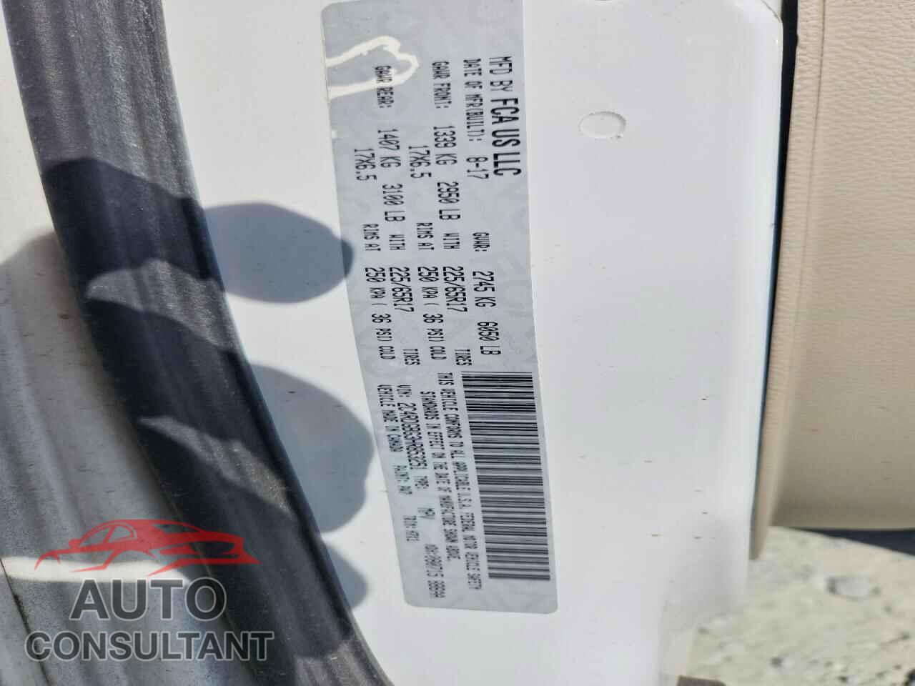 DODGE CARAVAN 2017 - 2C4RDGBG3HR853251