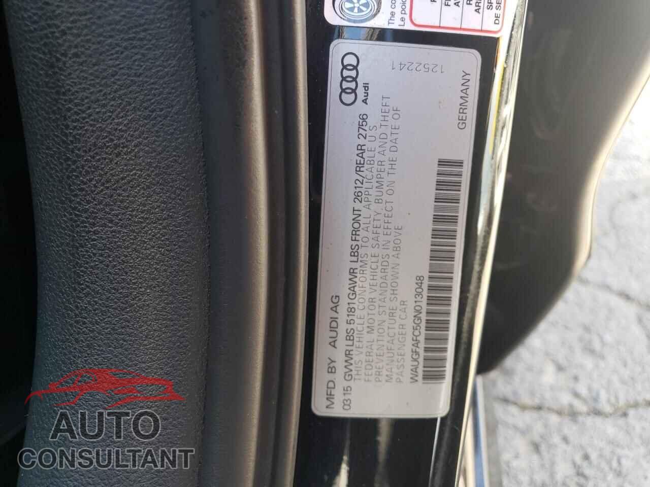 AUDI A6 2016 - WAUGFAFC5GN013048