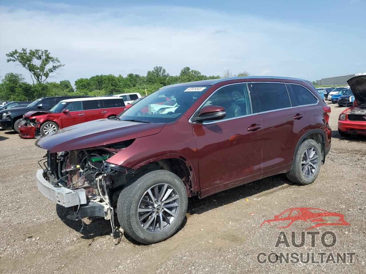 TOYOTA HIGHLANDER 2017 - 5TDJZRFH1HS431399