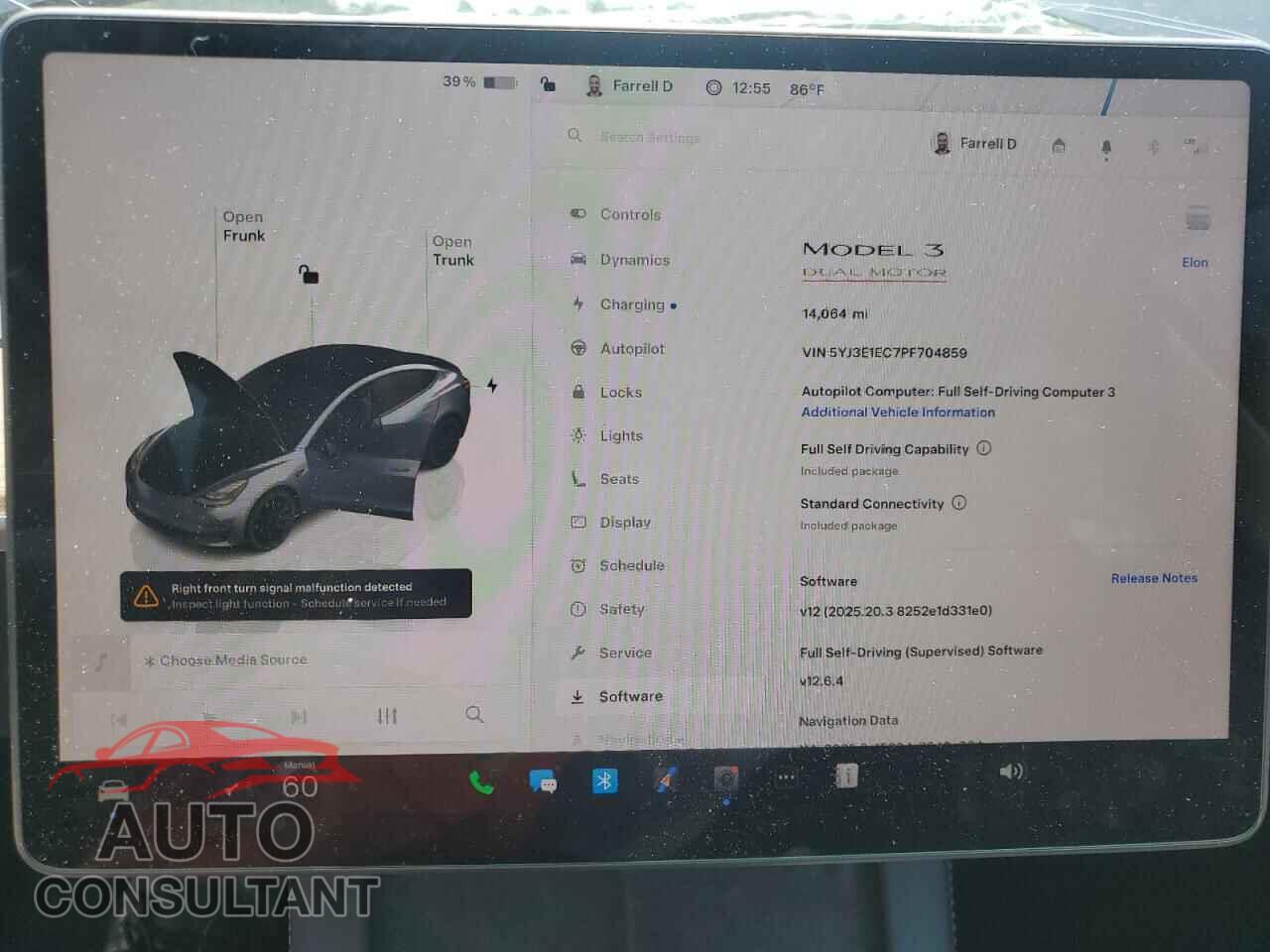 TESLA MODEL 3 2023 - 5YJ3E1EC7PF704859