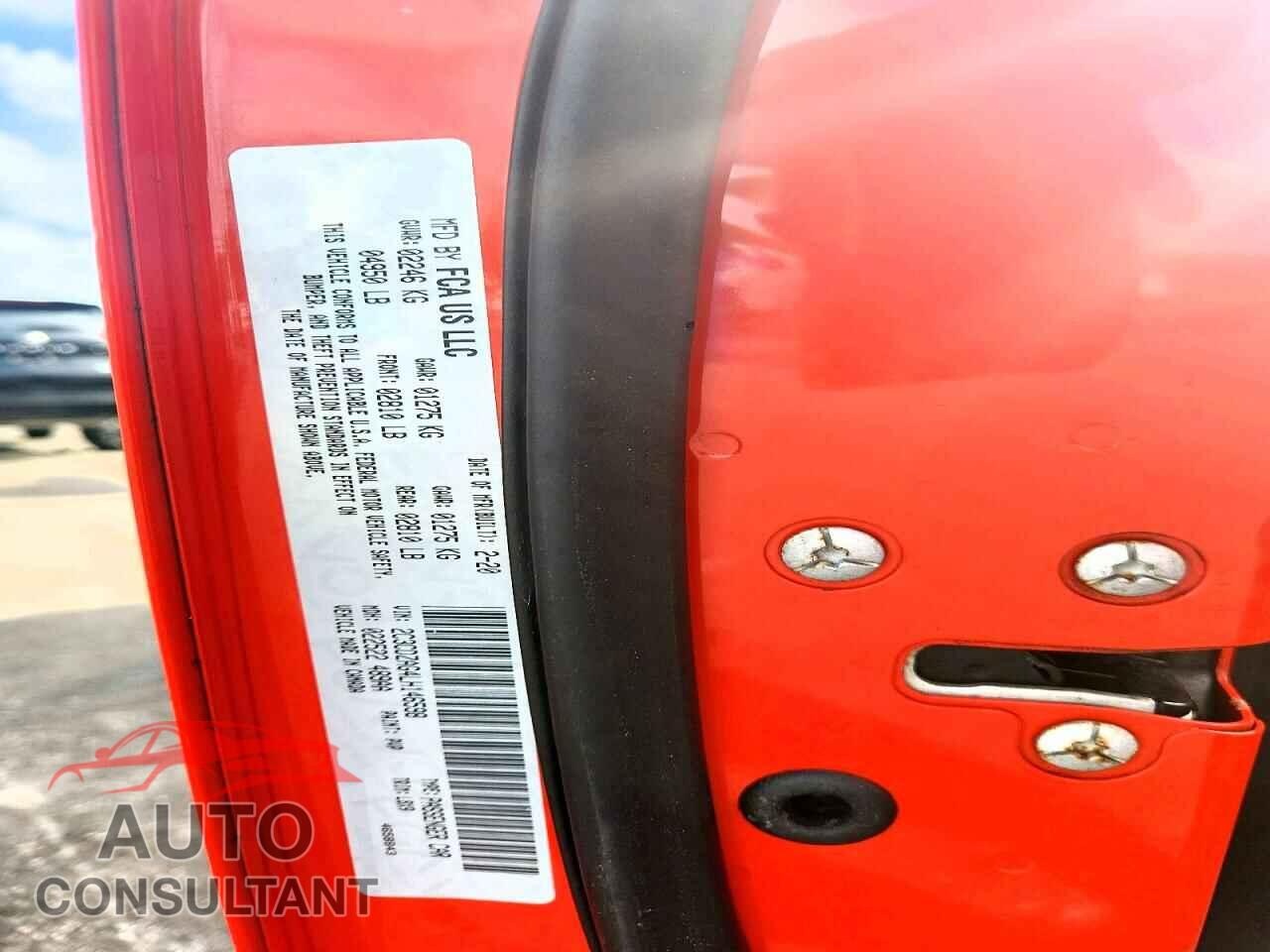 DODGE CHALLENGER 2020 - 2C3CDZAG4LH146598