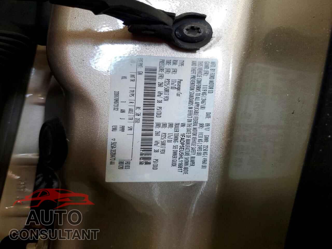 FORD CMAX 2017 - 1FADP5EU5HL116817