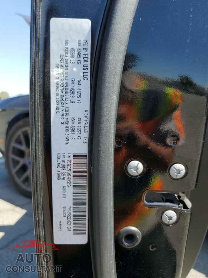 DODGE CHALLENGER 2016 - 2C3CDZFJ0GH245154