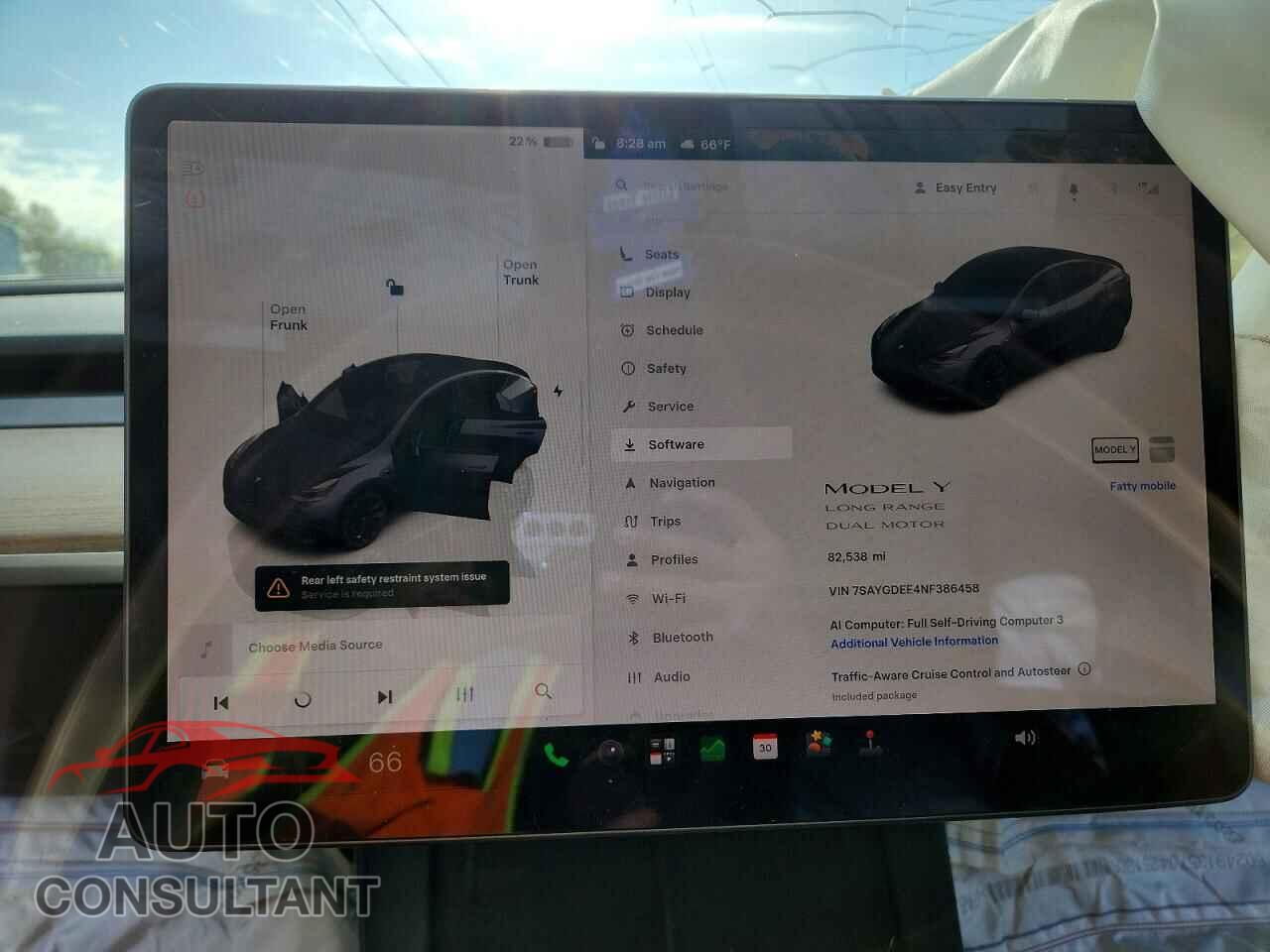 TESLA MODEL Y 2022 - 7SAYGDEE4NF386458