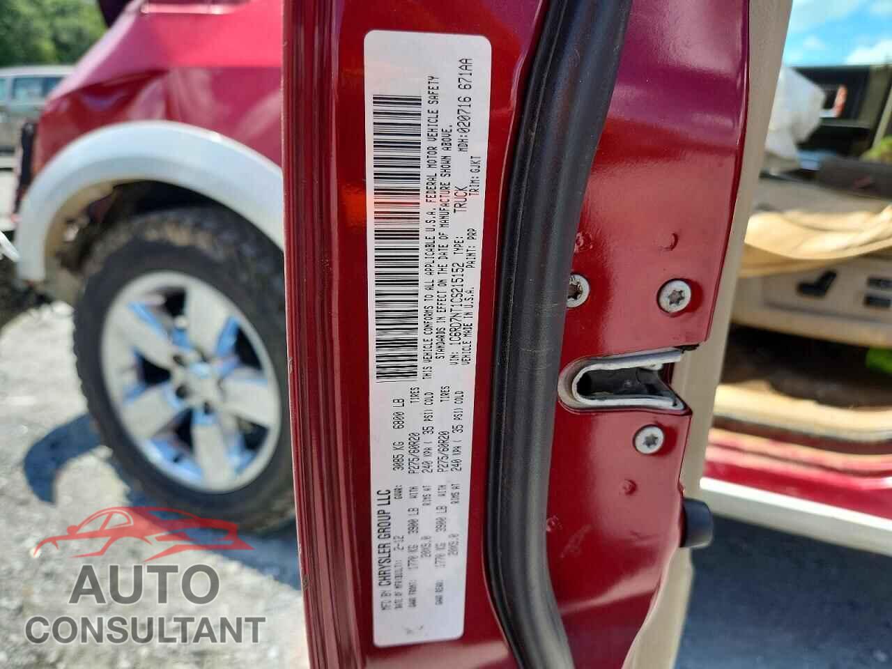 DODGE RAM 1500 2012 - 1C6RD7NT1CS215152