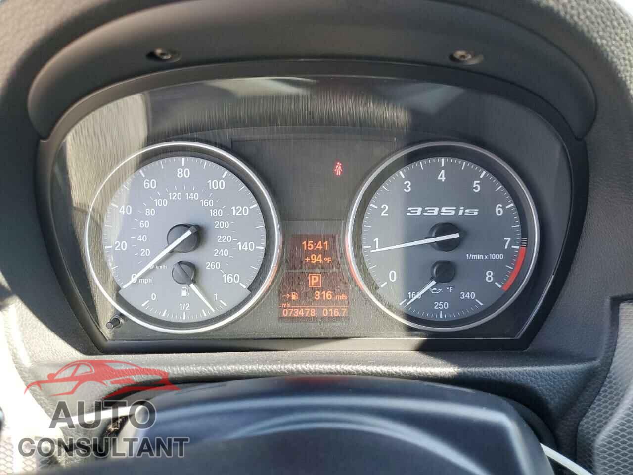 BMW 3 SERIES 2012 - WBADX1C58CJ128167