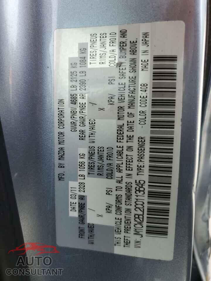 MAZDA 5 2012 - JM1CW2BL2C0113645