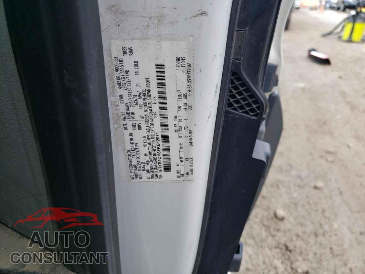 FORD TRANSIT 2015 - 1FTYR1CM8FKB12071