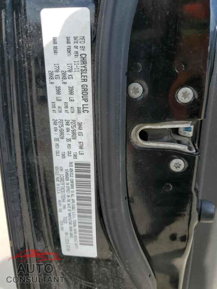 DODGE RAM 1500 2012 - 1C6RD7FT0CS172244