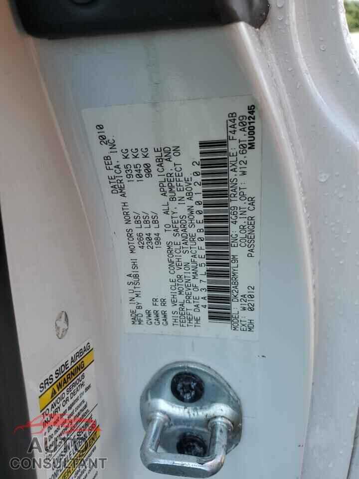 MITSUBISHI ECLIPSE 2011 - 4A37L5EF0BE001202