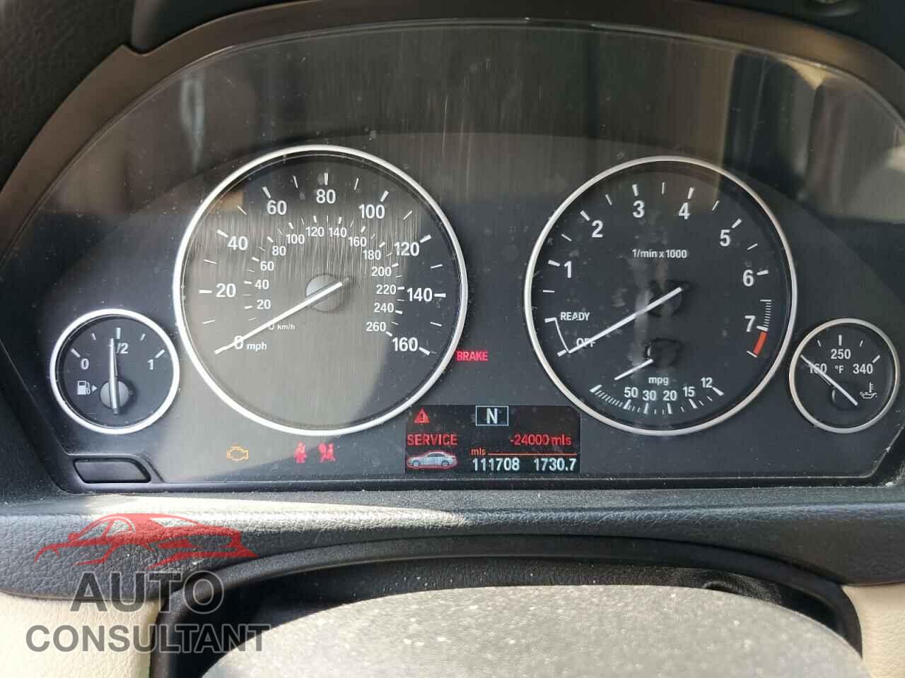 BMW 3 SERIES 2013 - WBA3C1C59DF442714