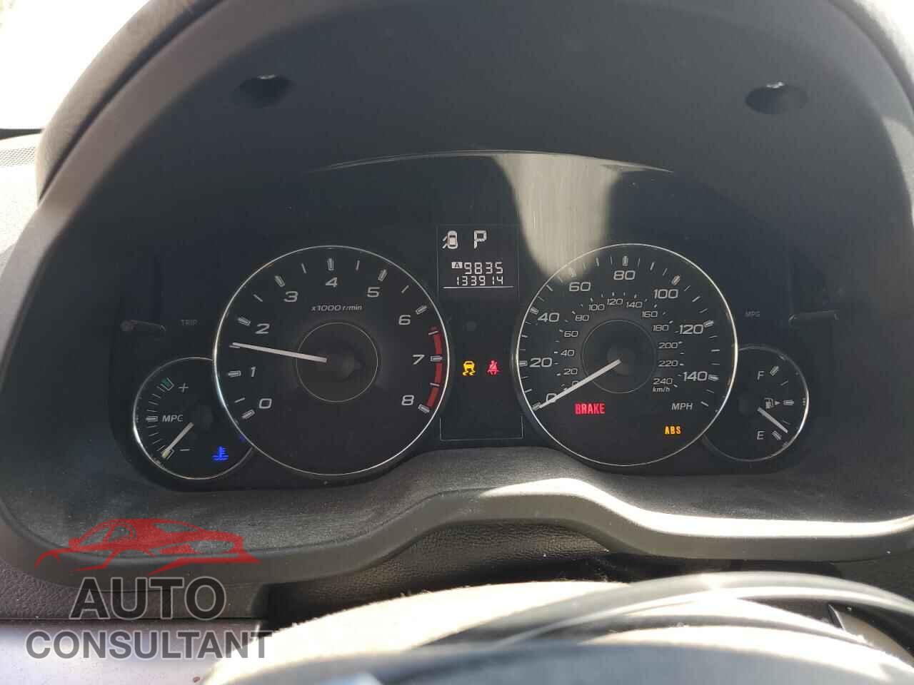 SUBARU OUTBACK 2012 - 4S4BRCCC4C3263368