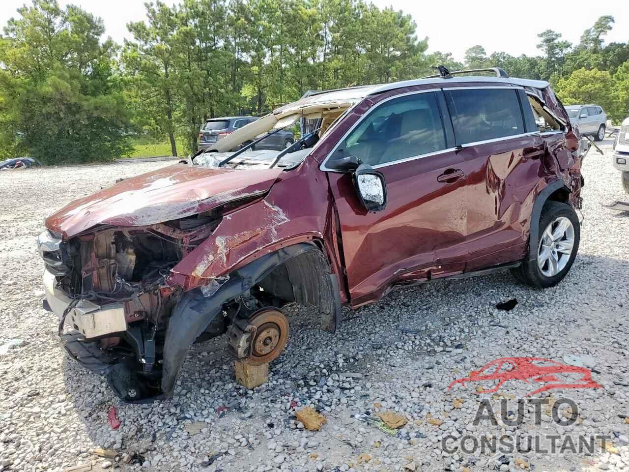 TOYOTA HIGHLANDER 2015 - 5TDYKRFH5FS041616