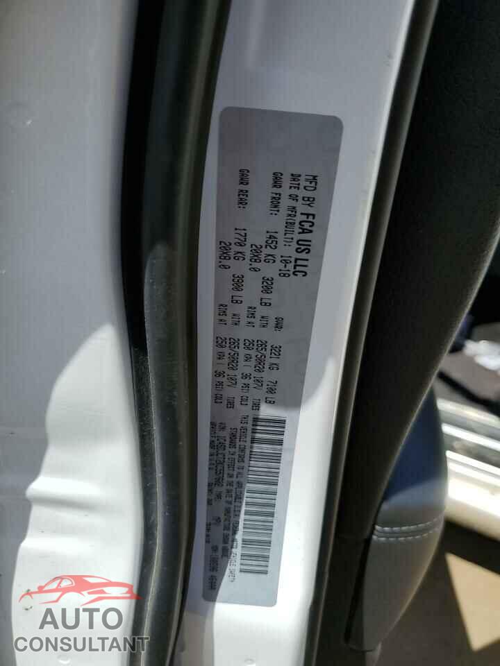 DODGE DURANGO 2019 - 1C4SDJCT2KC557602