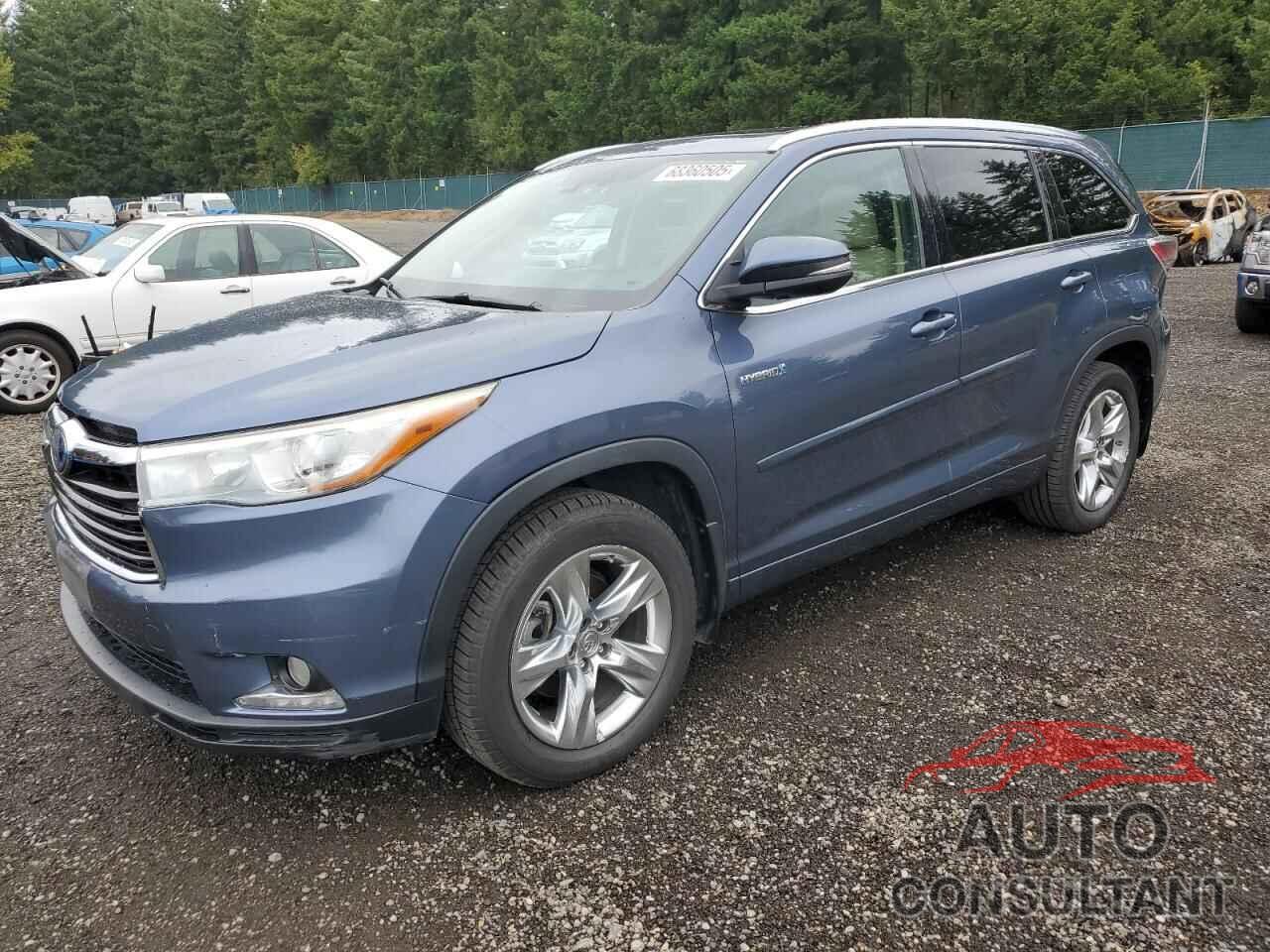 TOYOTA HIGHLANDER 2014 - 5TDDCRFH3ES006258