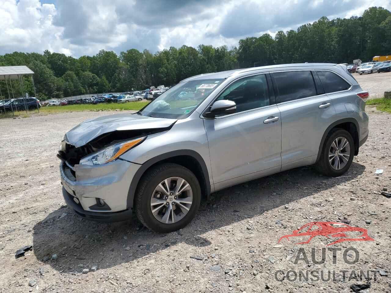 TOYOTA HIGHLANDER 2014 - 5TDJKRFH1ES016390