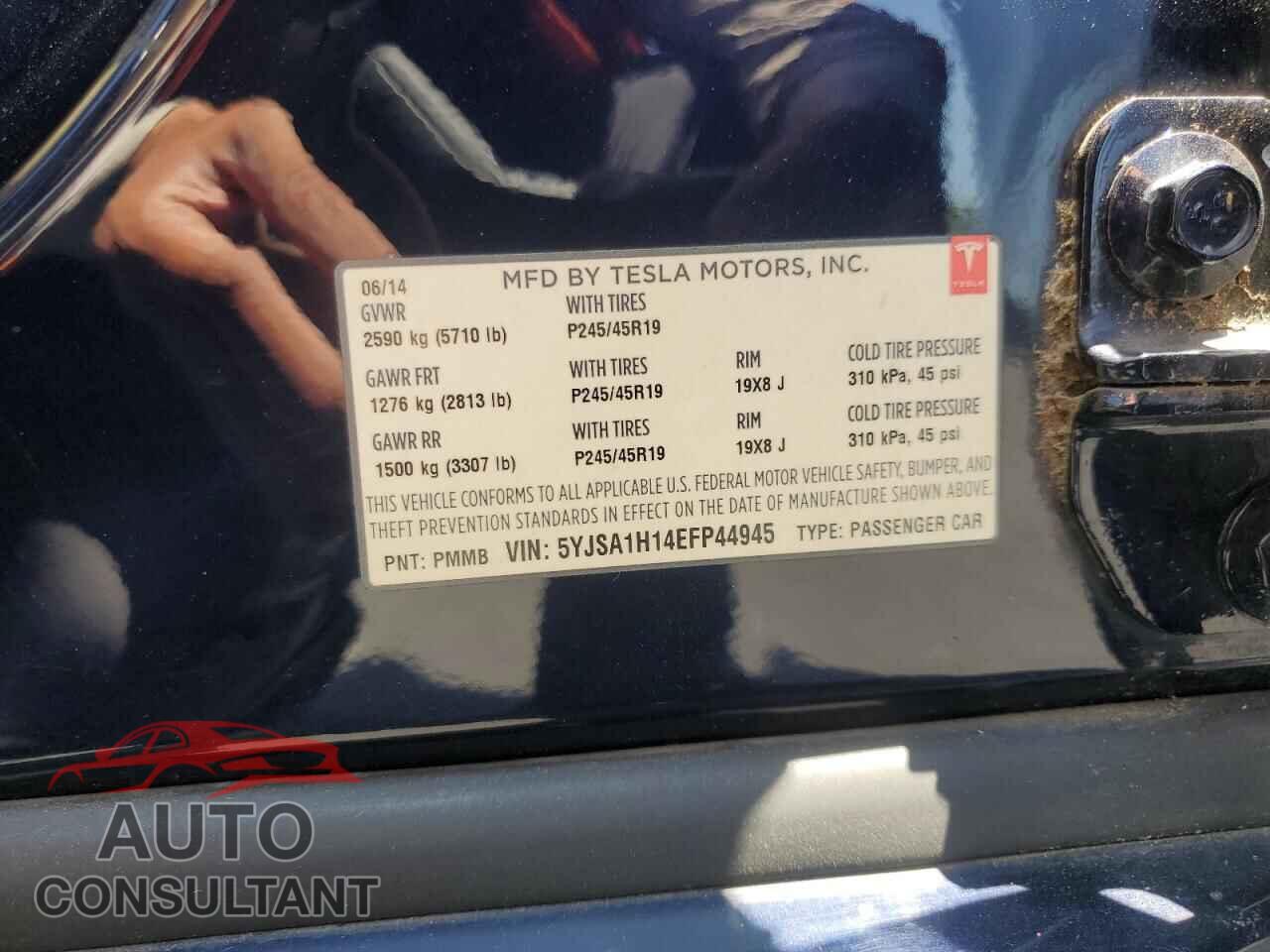 TESLA MODEL S 2014 - 5YJSA1H14EFP44945