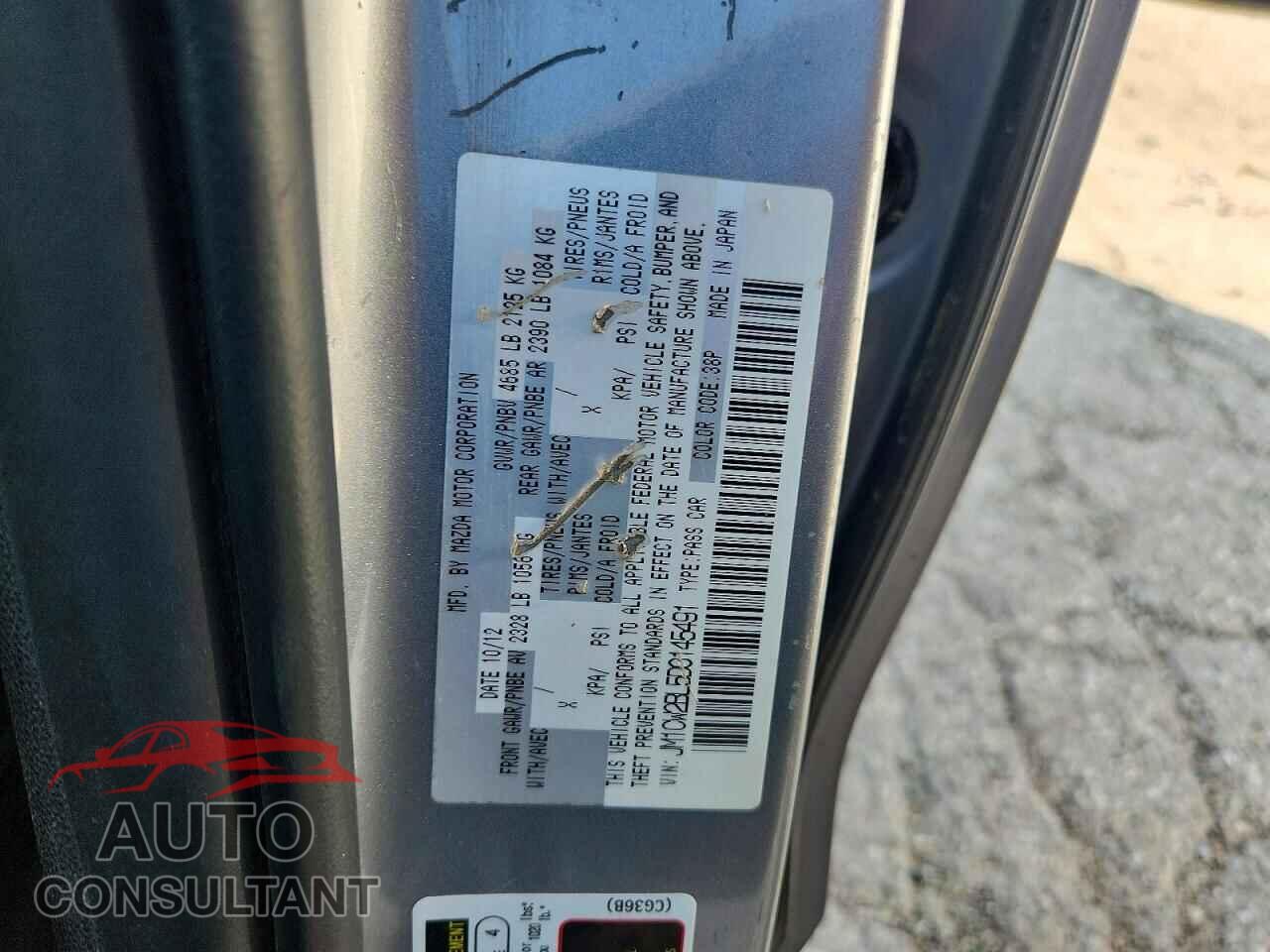 MAZDA 5 2013 - JM1CW2BL5D0145491