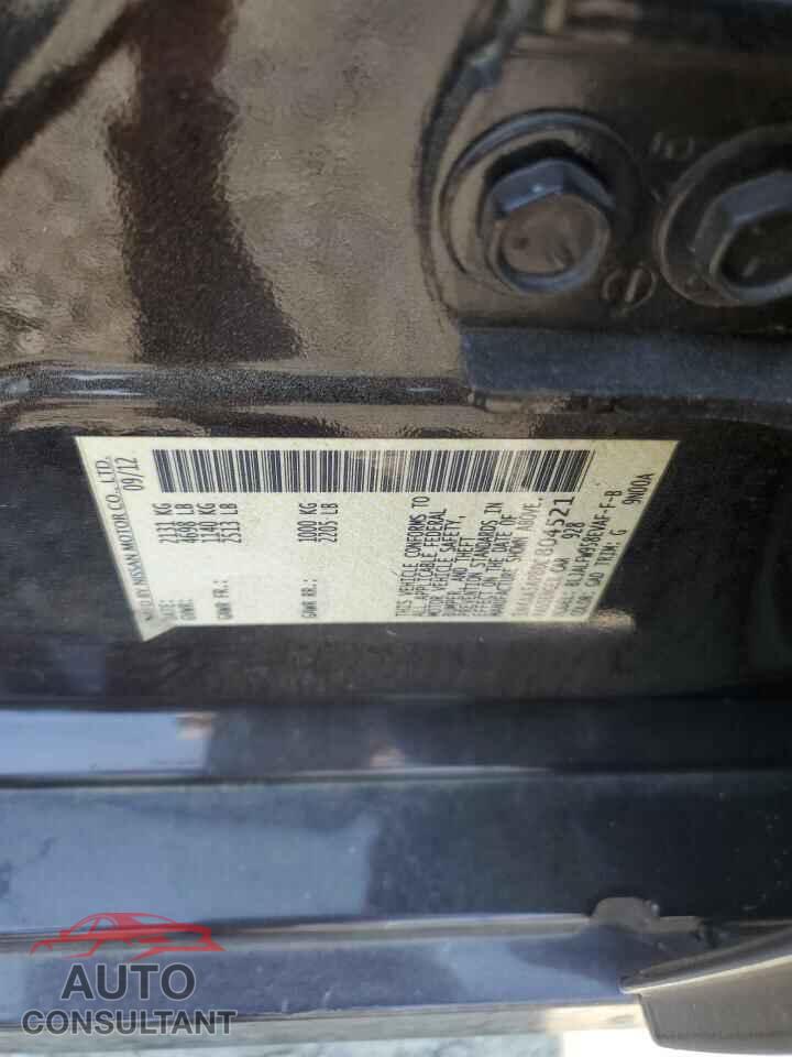 NISSAN MAXIMA 2013 - 1N4AA5AP8DC804521