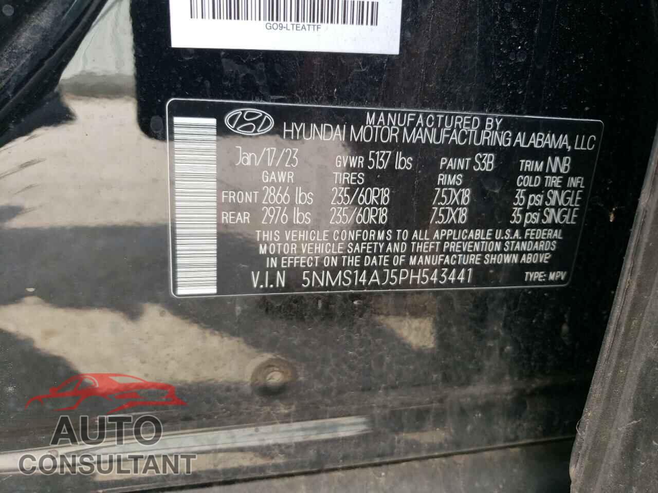 HYUNDAI SANTA FE 2023 - 5NMS14AJ5PH543441