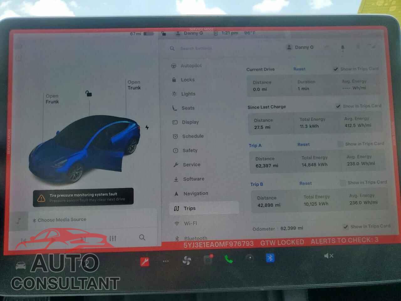 TESLA MODEL 3 2021 - 5YJ3E1EA0MF976793
