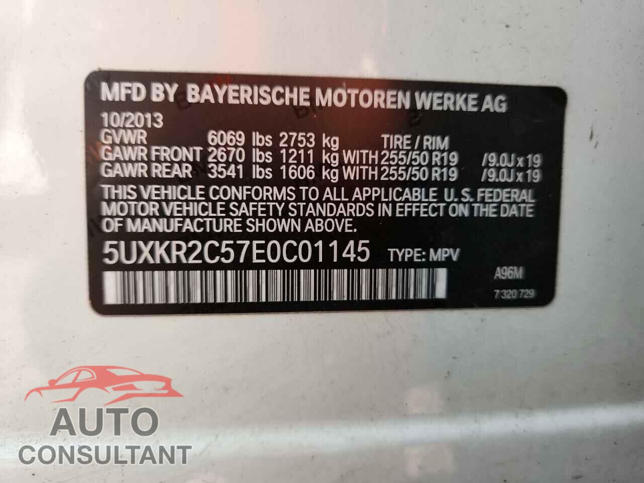 BMW X5 2014 - 5UXKR2C57E0C01145