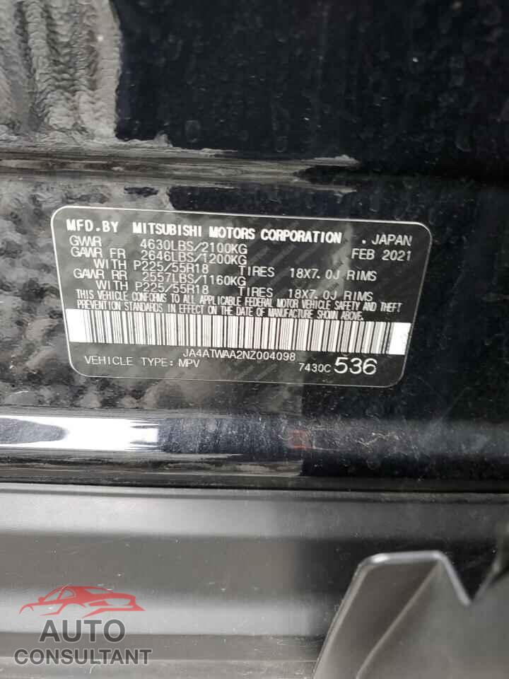 MITSUBISHI ECLIPSE 2022 - JA4ATWAA2NZ004098