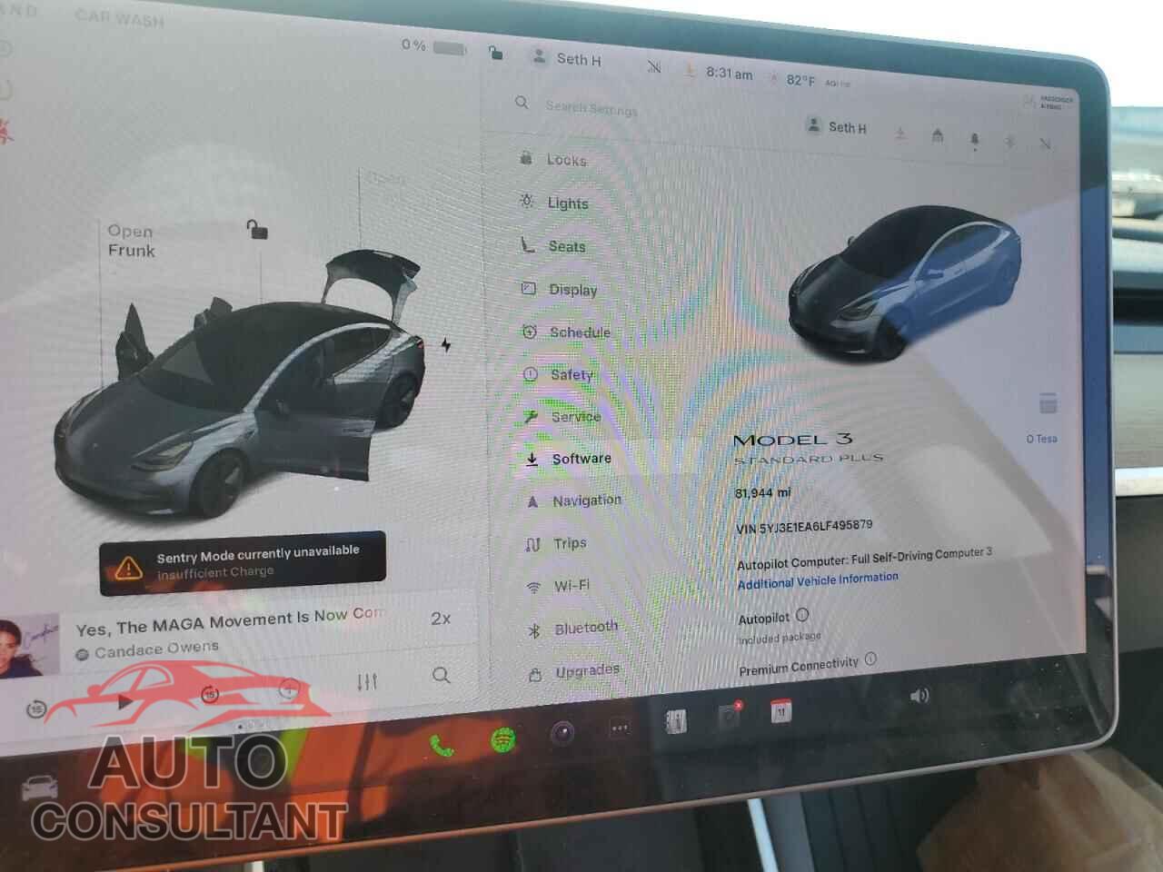 TESLA MODEL 3 2020 - 5YJ3E1EA6LF495879