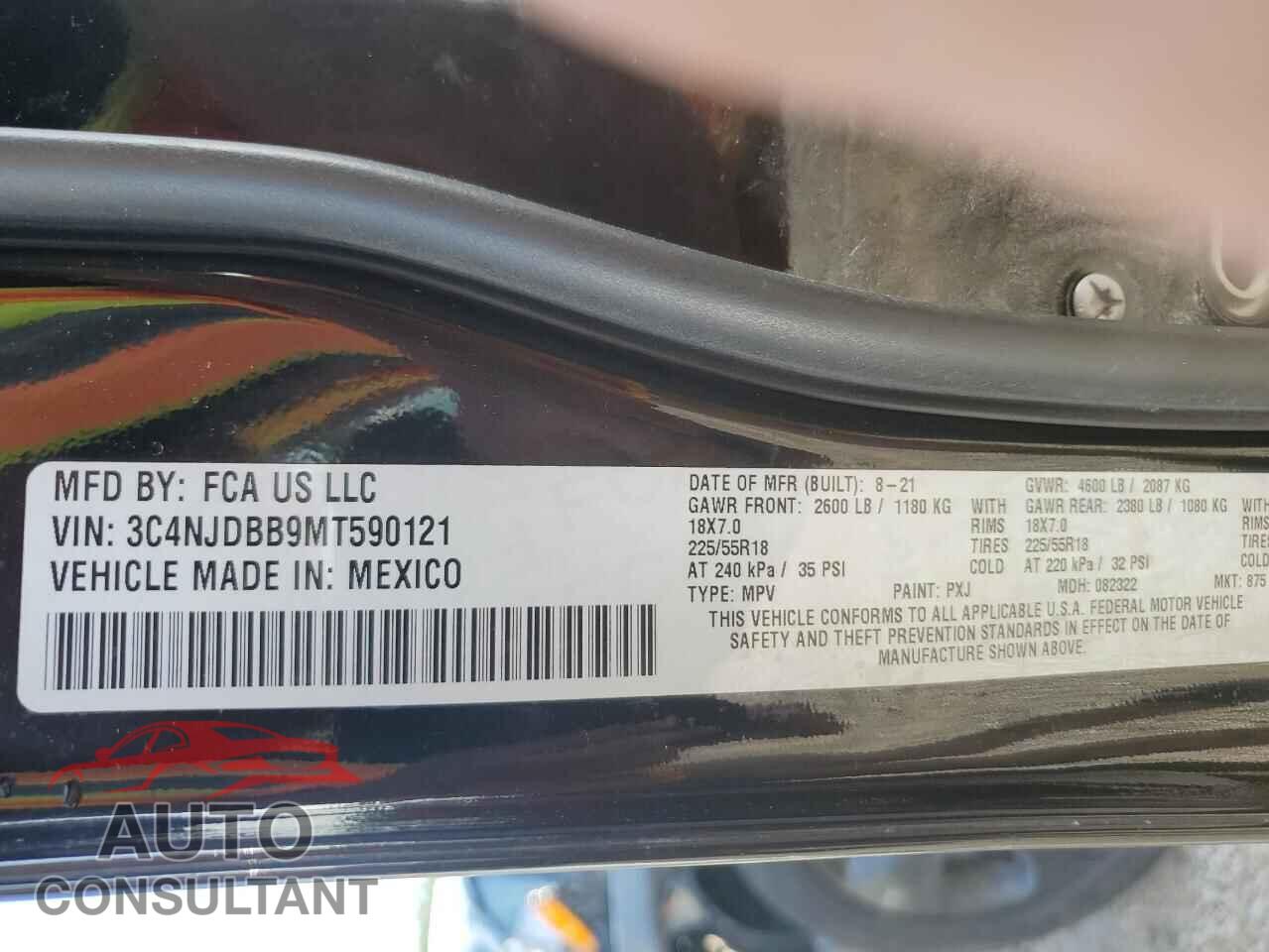 JEEP COMPASS 2021 - 3C4NJDBB9MT590121