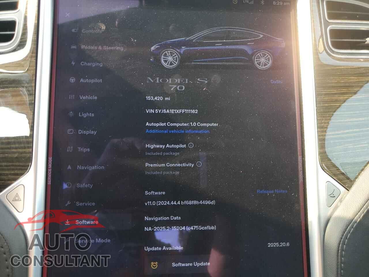 TESLA MODEL S 2015 - 5YJSA1E1XFF111162
