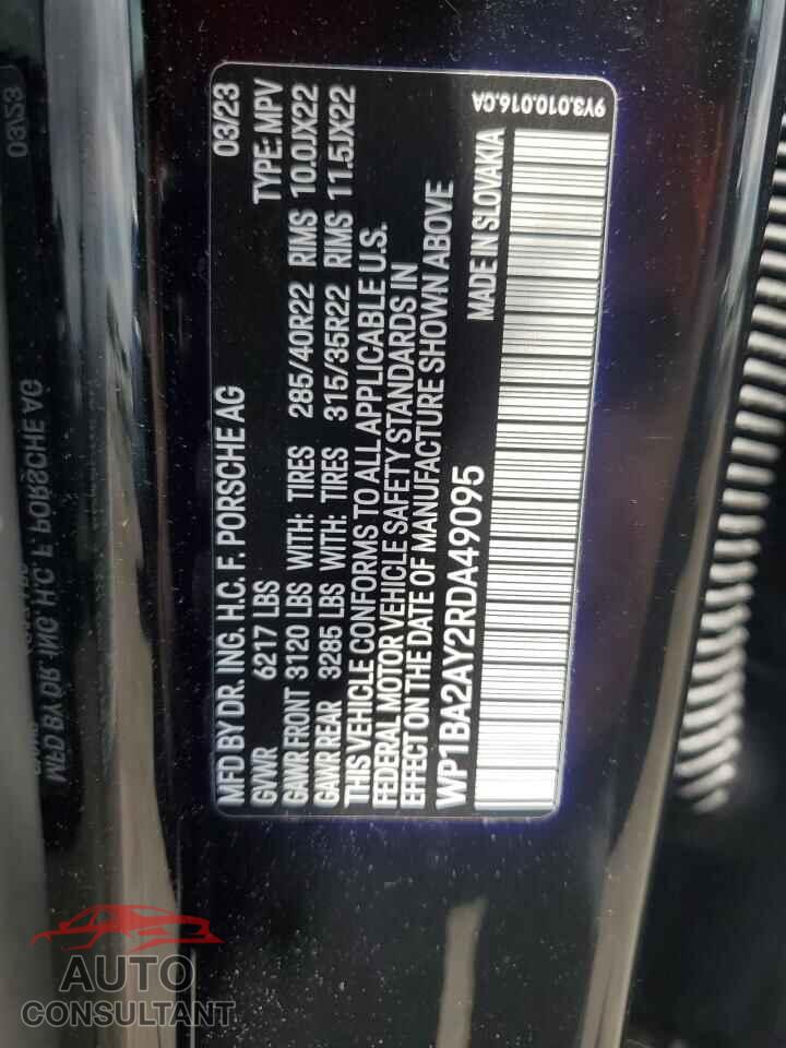 PORSCHE CAYENNE 2024 - WP1BA2AY2RDA49095